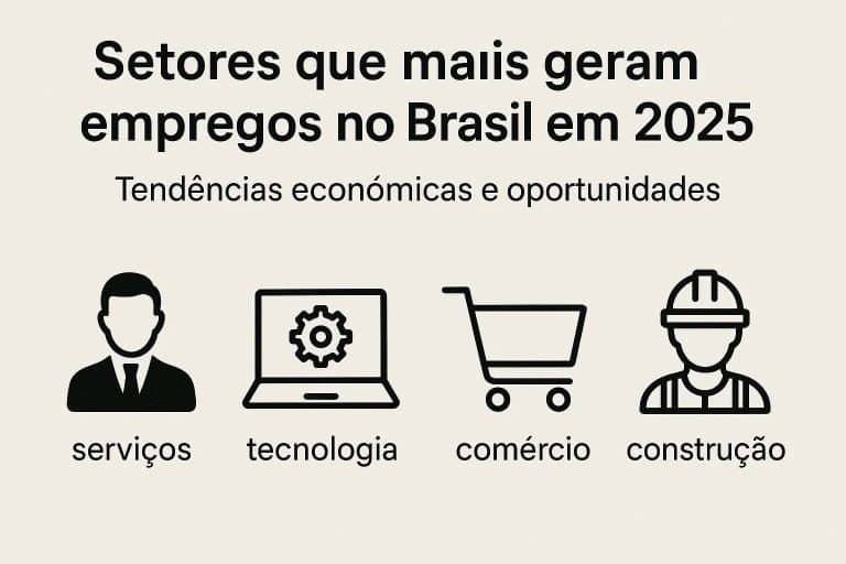 Setores que mais geram empregos no Brasil em 2025: tendências econômicas e oportunidades
