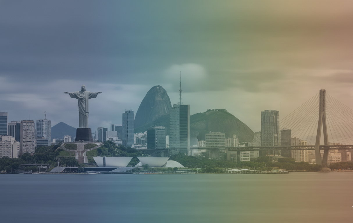 Vista panorâmica do Rio de Janeiro usada em contexto de custo de vida nas capitais brasileiras.
