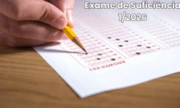 Gabarito Exame Suficiência 1/2026 já está disponível hoje